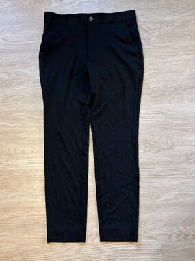 State & Liberty Pants Mens 32x26* Black Performance Tech Trousers Stretch Office